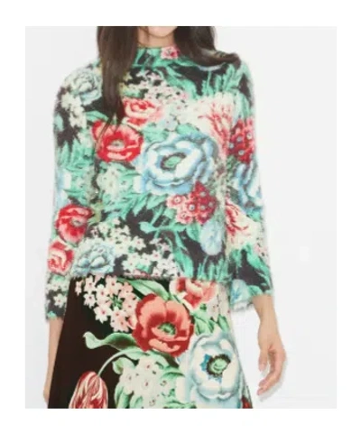 Tory Burch Printed Sweater In Multicolor