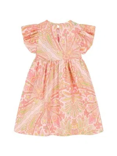 Etro Pattern Ruffled Dress In Multi