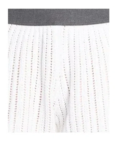 Brunello Cucinelli Solid Color Knitted Shorts In White