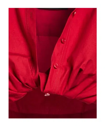 Jacquemus Solid Colour Shirts In Red