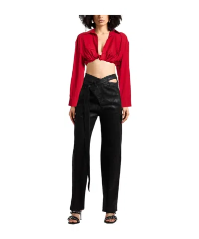 Jacquemus Solid Colour Shirts In Red