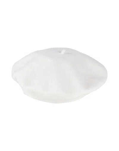 Maison Margiela Woman Hat Ivory Size S Wool In Pattern