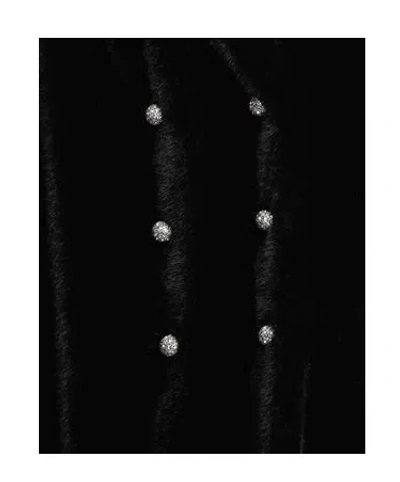 Maxco. Plain Colour Shearling In Black