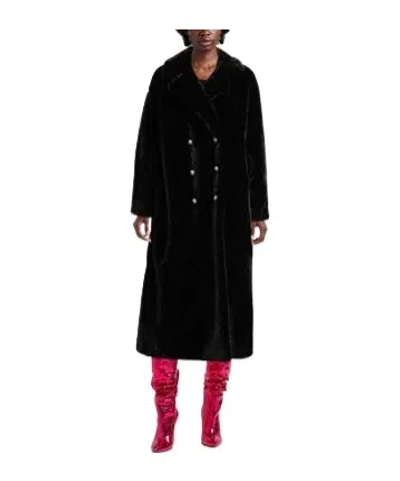 Maxco. Plain Colour Shearling In Black