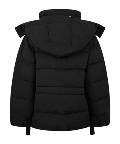 Ganni Tech Puffer Coat In Black