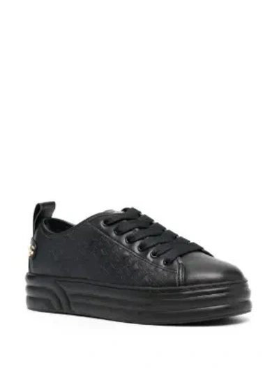 Liu •jo Solid Color Low-top Sneakers In Black