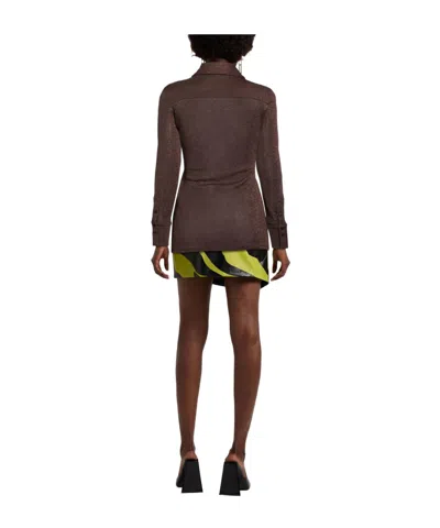 Sportmax Solid Colour Shirts  Blouses In Brown
