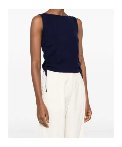 Dunst Drawstring Vest In Blue