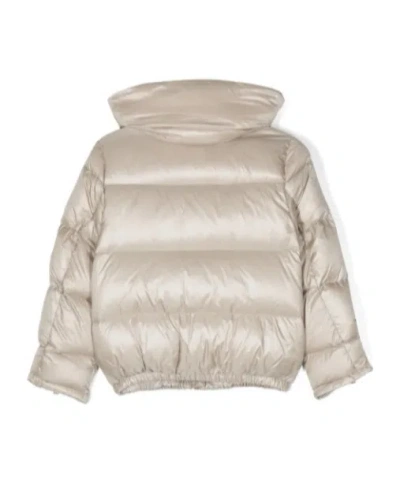 Herno Feather Down Puff Jacket In Neutral