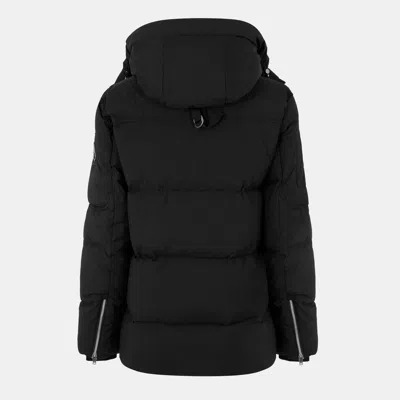 Moose Knuckles Everest 3q Down Jacket With Removable Hood In Black