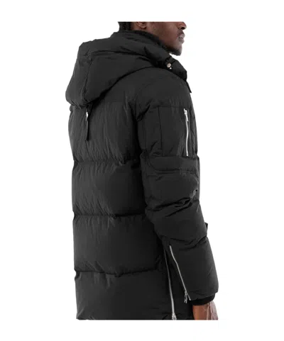 Moose Knuckles Everest 3q Down Jacket With Removable Hood In Black
