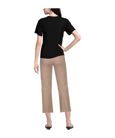 Max Mara Simple Bootcut Pants In Nude