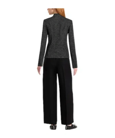 Rag & Bone Slade Crop Jacquard Wool-blend Jacket In Gray
