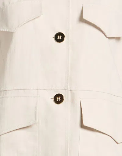 Max Mara Denim-style Jacket In Neutral