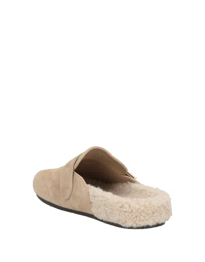 Tory Burch Mules With Wool Lining In Nude