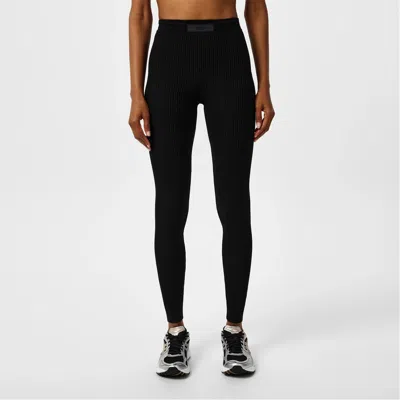 Essentials Ribbed Leggings In Black