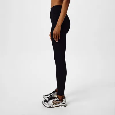 Essentials Ribbed Leggings In Black