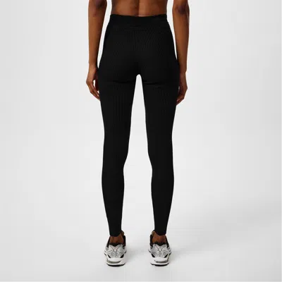 Essentials Ribbed Leggings In Black