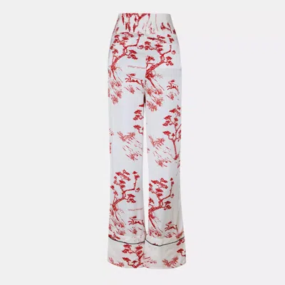 Off-white Logo-patch Pyjama Trousers In White