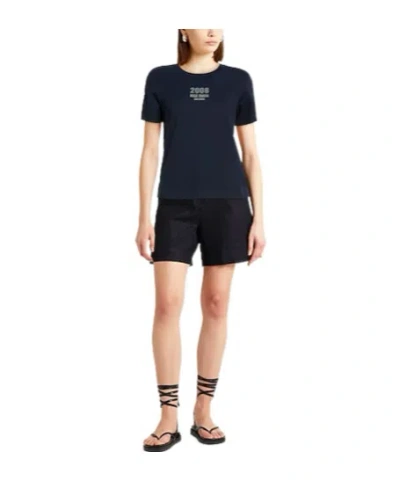 Max Mara Printed Short-sleeve T-shirt In Blue