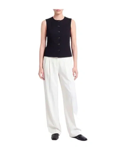 Rag & Bone Solid Sleeveless T-shirt In Black
