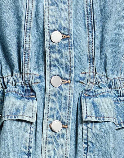 Rag & Bone Womens Ithca Amy Drawstring-waist Denim Jacket In Blue