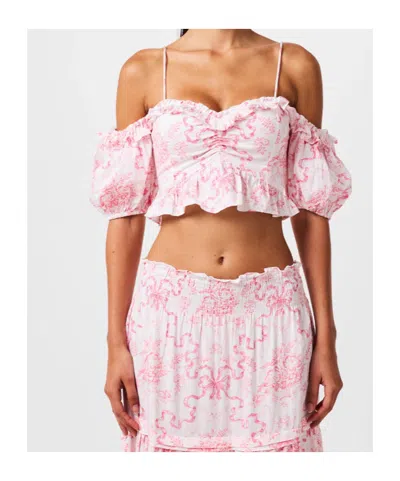 Loveshackfancy Tank Top In Pink