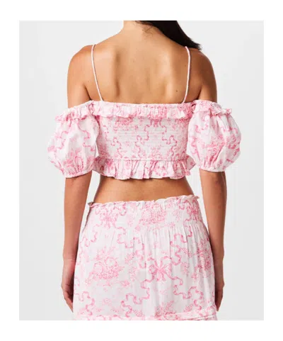 Loveshackfancy Tank Top In Pink