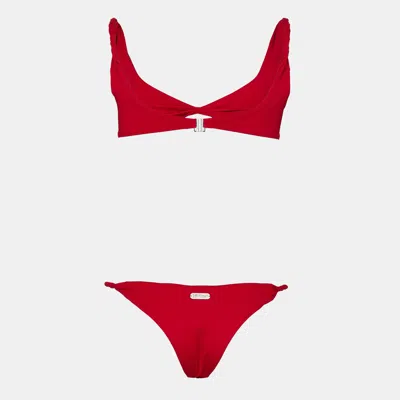 Off-white Logo Bikini Set In Red