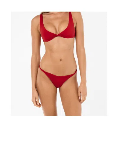Off-white Logo Bikini Set In Red