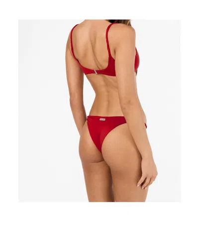 Off-white Logo Bikini Set In Red