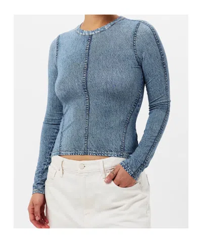 Rag & Bone Long-sleeve T-shirt In Blue