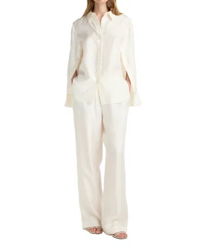 Rohe Collared Shirt In White