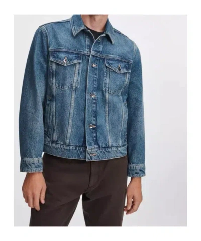 Rag & Bone Rb 3 Denim Trucker Jacket In Blue
