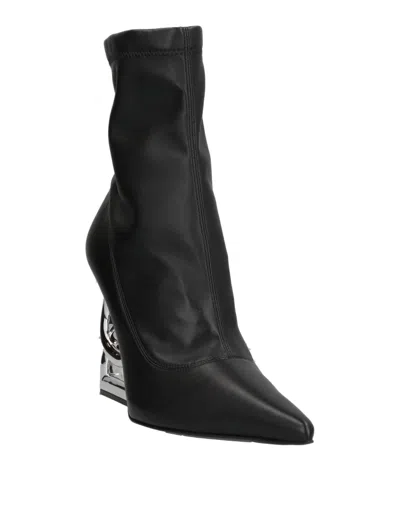 Dolce & Gabbana Dg Pop Leather Ankle Boots In Black