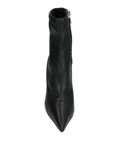 Dolce & Gabbana Dg Pop Leather Ankle Boots In Black