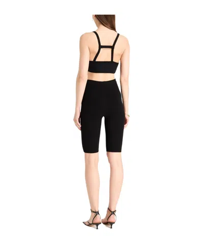 Jacquemus Solid Color Tops In Black