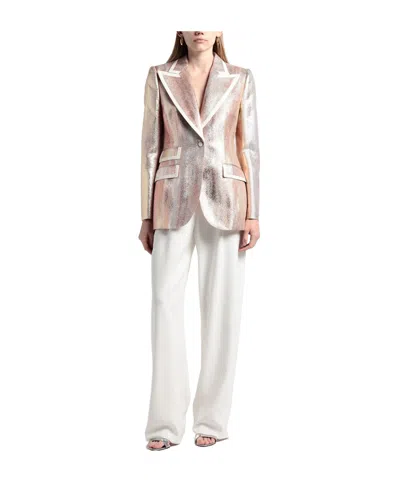 Dolce & Gabbana Single Breasted Blazers In Pink