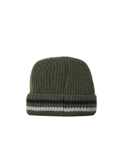 Moncler Logo Patch Hat In Green