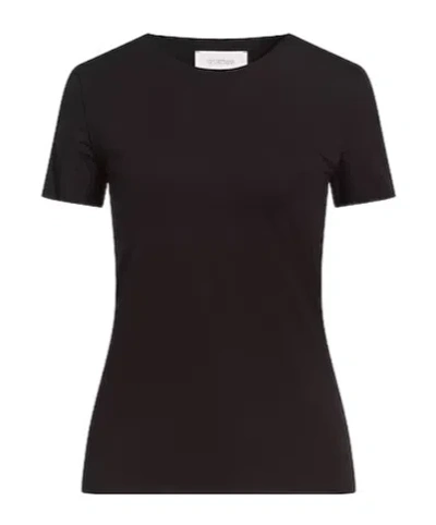 Sportmax Basic Solid-color T-shirt In Black