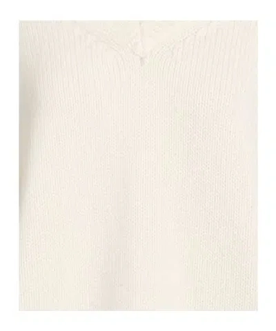 Rag & Bone Minimalist V-neck Knit Top In White