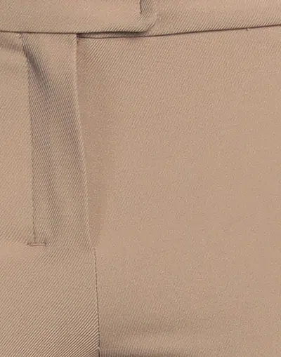 Max Mara Solid Twill Pants In Neutral