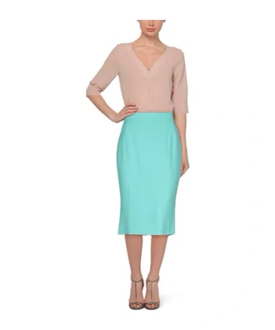 Dolce & Gabbana Solid Flared Skirt In Green
