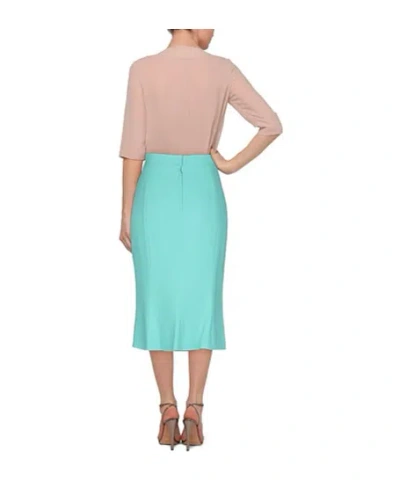 Dolce & Gabbana Solid Flared Skirt In Green