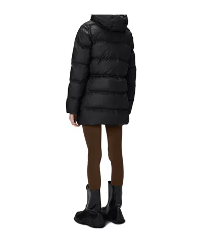 Rains Alta Puffer Jacket In Black