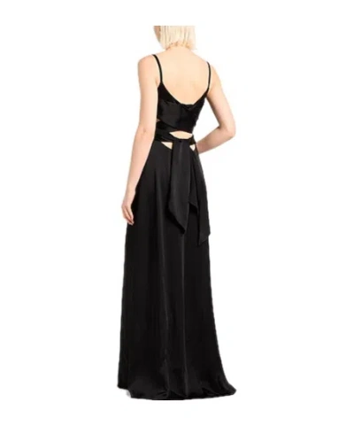 Max Mara Solid Sleeveless Maxi Dress In Black