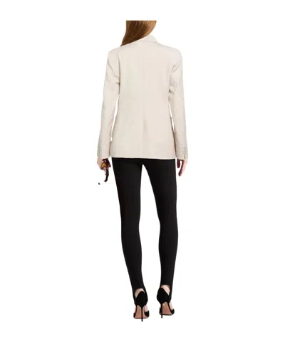 Weekend Max Mara Double-breasted Wool Blazer In Neutral