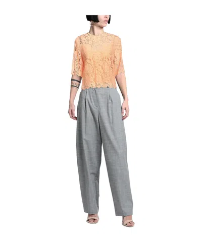 Dolce & Gabbana Solid Color Tops In Orange