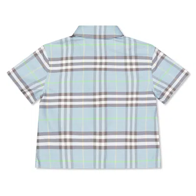 Burberry Simple Shirt In Blue