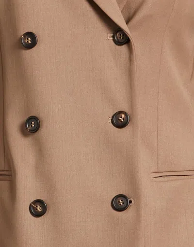 Brunello Cucinelli Solid-color Wool Suit In Brown